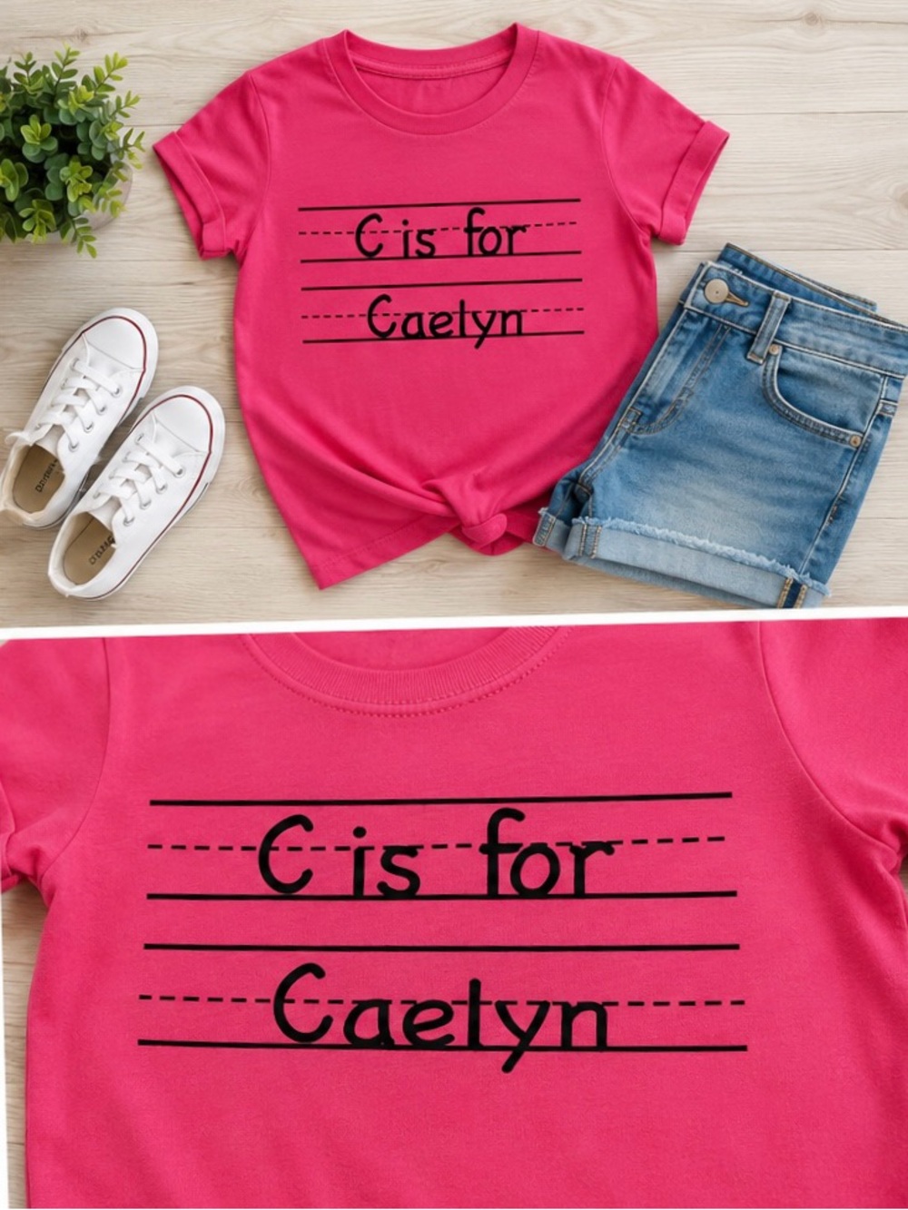 Personalized Kids Name Tee - "__ is for ___”